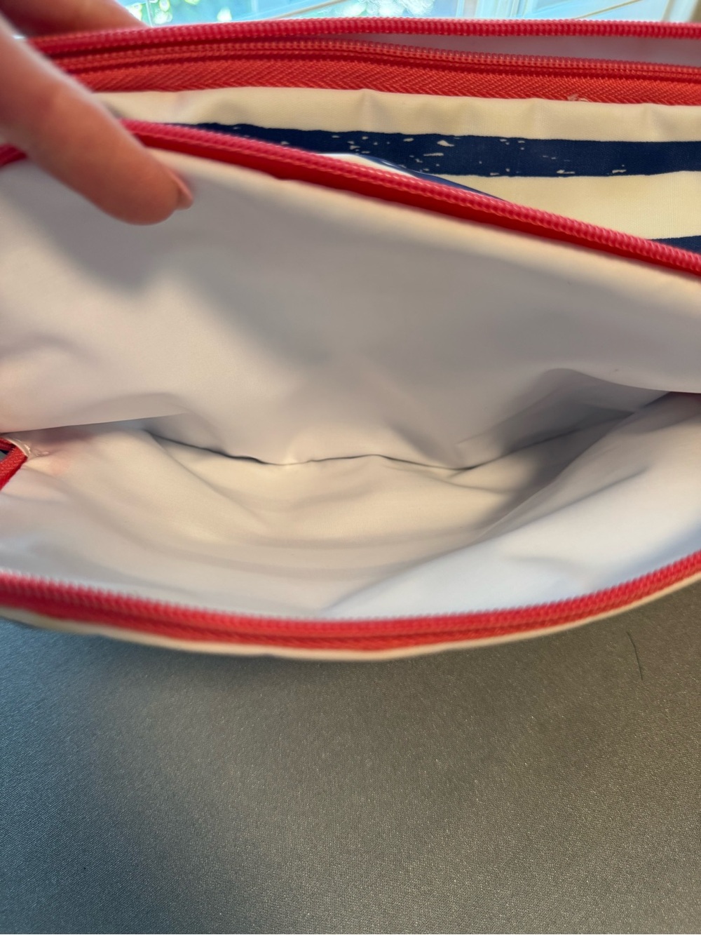 Scout Navy and White Striped Tote AND an accessory bag. - Picture 11 of 14